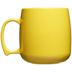 Plastový hrnek, 300ml, žlutý