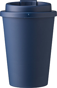 Plastový kelímek s víčkem na pití, 350ml, námořní modrá