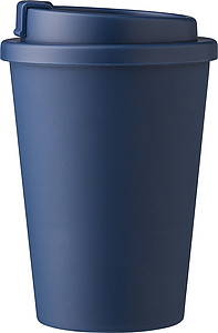Plastový kelímek s víčkem na pití, 350ml, námořní modrá