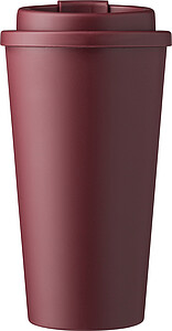 Plastový kelímek s víčkem na pití 475ml, vínová - reklamní hrnky