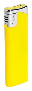 Plastový plnitelný zapalovač, žlutý