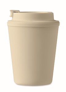 Plastový termohrnek, 300 ml, béžová