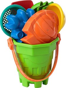 Plážové hračky na písek z recyklovaného plastu, vícebarevný