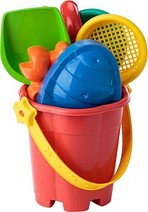 Plážové hračky na písek z recyklovaného plastu, vícebarevný