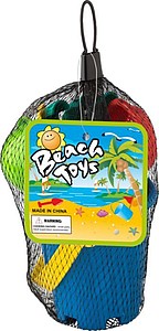 Plážové hračky na písek z recyklovaného plastu, vícebarevný