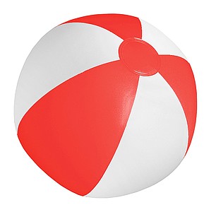 Plážový míč (o28 cm), bílá/červená