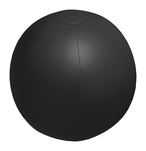 Plážový míč, PVC matný plážový míč, 6 panelů, barva černá