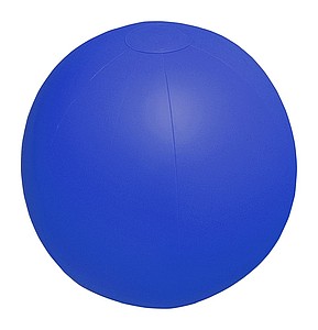 Plážový míč, PVC matný plážový míč, 6 panelů, barva modrá