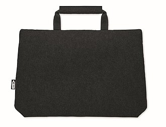 Plstěná taška na notebook z RPET, černá