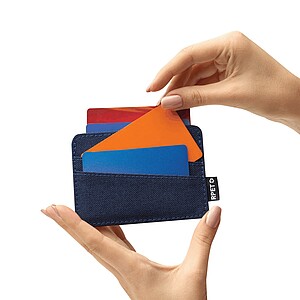 Pouzdro na karty s RFID, tmavě modrá