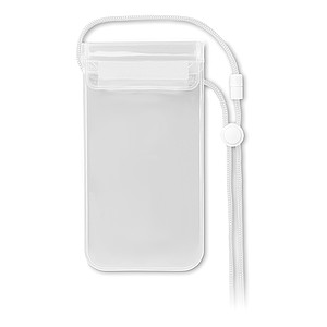 Pouzdro pro smartphone, transparentní bílá - obal na mobil s vlastním potiskem