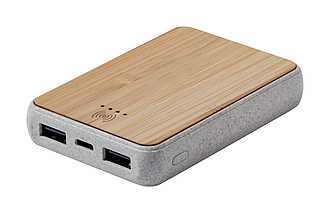 Powerbank 5000mAh z bambusu a pšeničného plastu - reklamní předměty