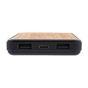 Powerbank 8000mAh s bambusovým povrchem