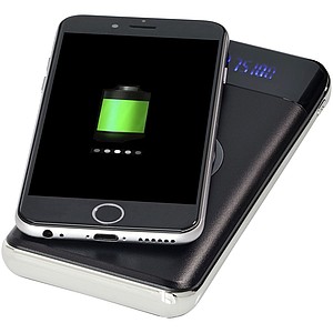 Powerbanka 10 000 mAh s LED světlem, černá - reklamní předměty