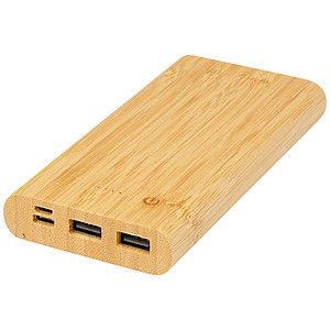 Powerbanka 10000mAh s bambusovým povrchem - reklamní předměty