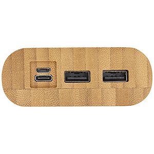 Powerbanka 20000mAh s bambusovým povrchem