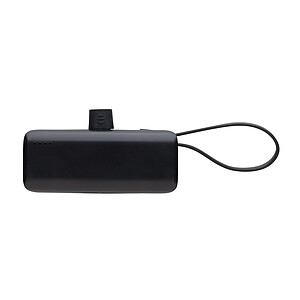 Powerbanka 3000 mAh z RCS plastu s IOS konektorem, černá