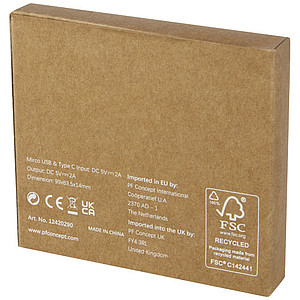 Powerbanka 5000 mAh z recyklovaného plastu