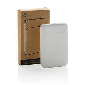 Powerbanka 5000mAh kapesní velikosti, bílá