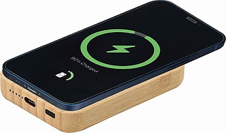 Powerbanka 5000mAh s bezdrátovou nabíječkou a průhledným krytem
