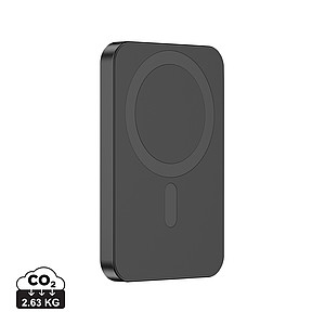 Powerbanka 5000mAh s bezdrátovým nabíjením, černá