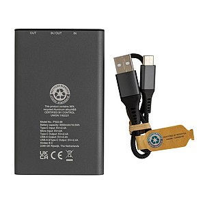 Powerbanka 5000mAh z recyklovaného hliníku