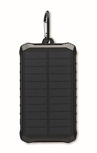 Powerbanka 8000mAh se solárním panelem, světlem a ručním dynamem