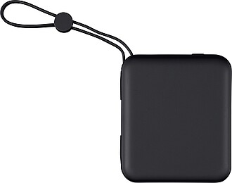 Powerbanka z recyklovaného ABS, černá - reklamní předměty