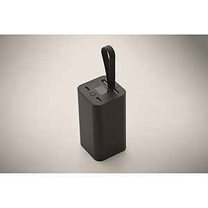 Powerbanka z recyklovaného hliníku 20.000 mAh, černá