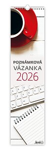 Poznámková vázanka 2026, nástěnný kalendář, prodloužená záda - reklamní kalendáře