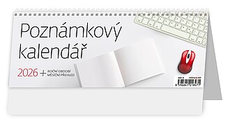 Poznámkový kalendář 2026, stolní kalendář - reklamní kalendáře