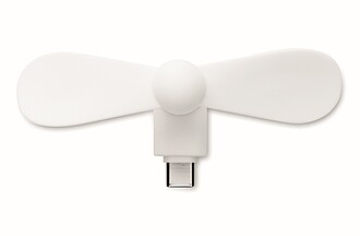 Přenosný ventilátor USB-C, bílá
