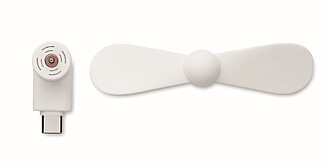 Přenosný ventilátor USB-C, bílá
