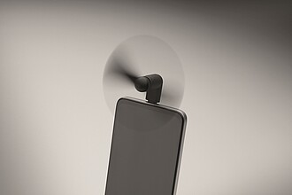 Přenosný ventilátor USB-C, černá