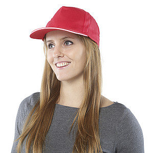 PROGRESA Pětipanelová bavlněná kšiltovka, oranžová