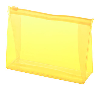 Průhledná kosmetická taška z PVC, žlutá