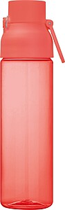 Průhledná tritanová láhev 750 ml, červená