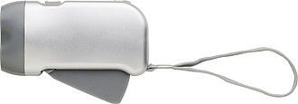 Průsvitná baterka, šedá - reklamní předměty