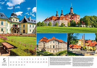 Putování po Česku 2026, nástěnný kalendář, prodloužená záda