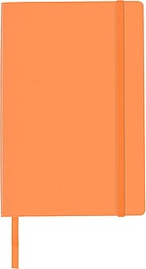 RATOFER Zápisník s měkkým potahem A5 a zadní kapsou. Oranžová.