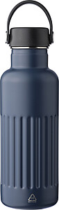 Recyklovaná dvoustěnná nerezová láhev 500 ml, modrá