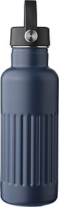Recyklovaná dvoustěnná nerezová láhev 500 ml, modrá