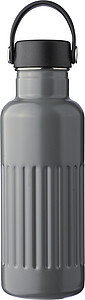 Recyklovaná dvoustěnná nerezová láhev 500 ml, šedá