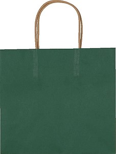 Recyklovaná papírová taška malá,zelená