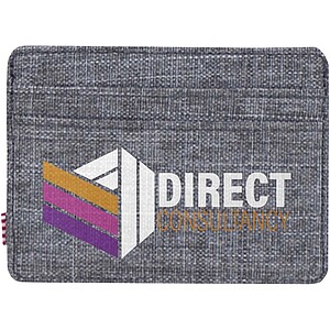 Recyklované pouzdro na karty RFID Herschel, šedý melír