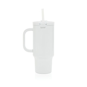 Recyklovaný nepropustný kompaktní termohrnek 480ml, bílá