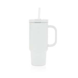 Recyklovaný nepropustný kompaktní termohrnek 480ml, bílá