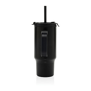 Recyklovaný nepropustný kompaktní termohrnek 480ml, černá