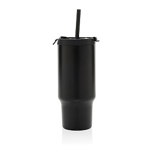 Recyklovaný nepropustný kompaktní termohrnek 480ml, černá
