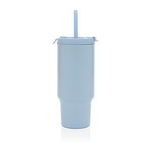 Recyklovaný nepropustný kompaktní termohrnek 480ml, modrá